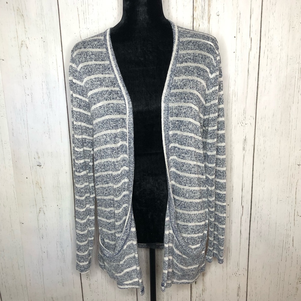 American Rag Blue/Cream striped Cardigan
